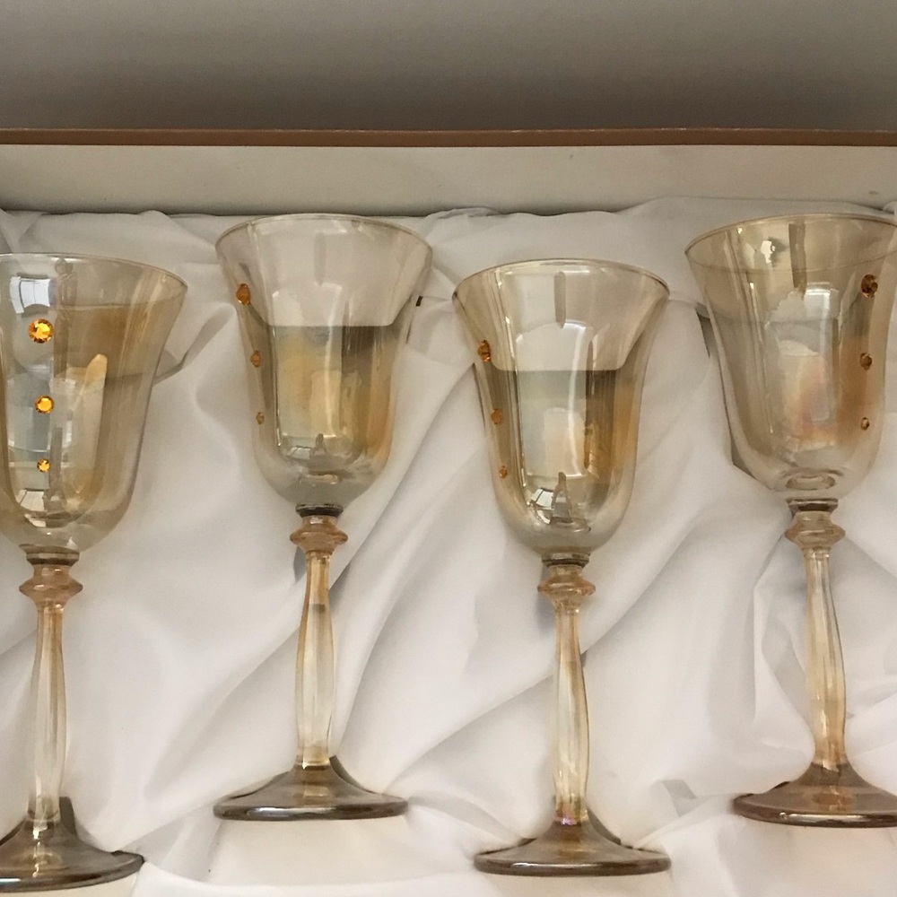 FRANCO VETRERIE E CHRISTALLERIE WINE GLASS SET